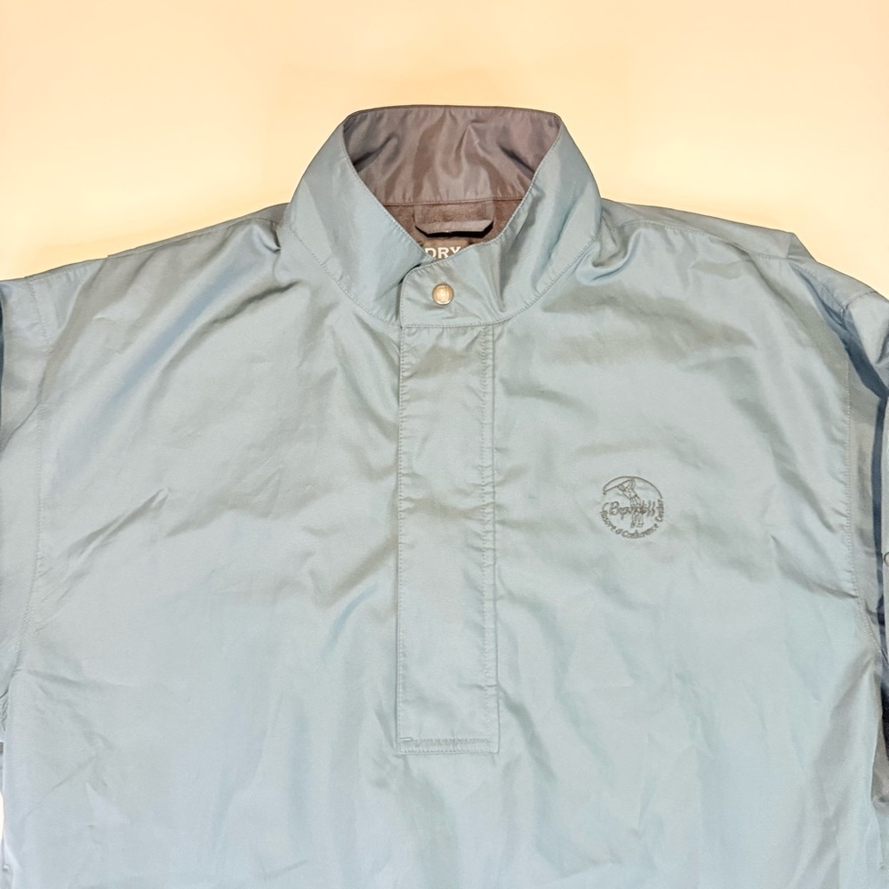 DryJoys By FootJoy  Half Zip Short Sleeve Golf Pullover Windbreaker Jacket Men M - Picture 10 of 13